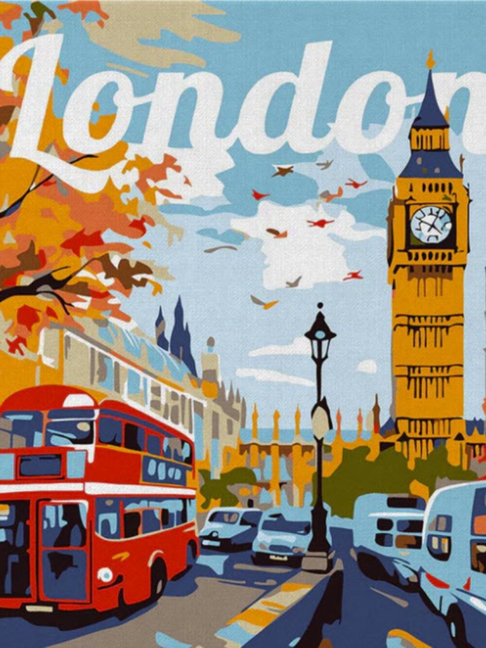 Diamond Painting kit "Autumn in London City" by Figured' Art